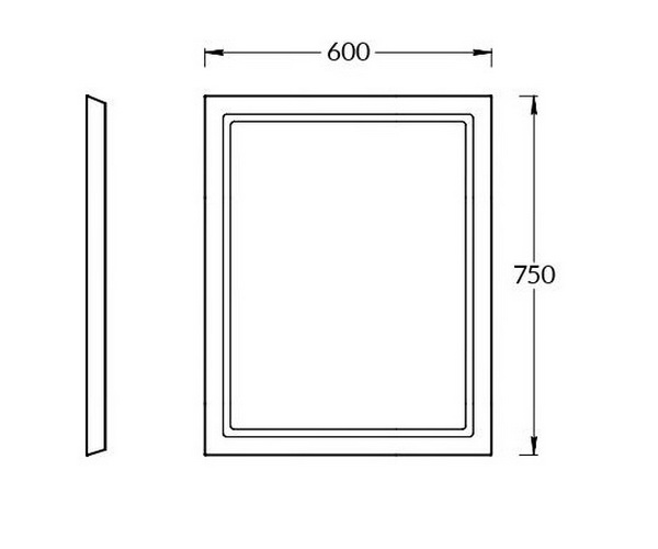 зеркало KERAMA MARAZZI POMPEI 60